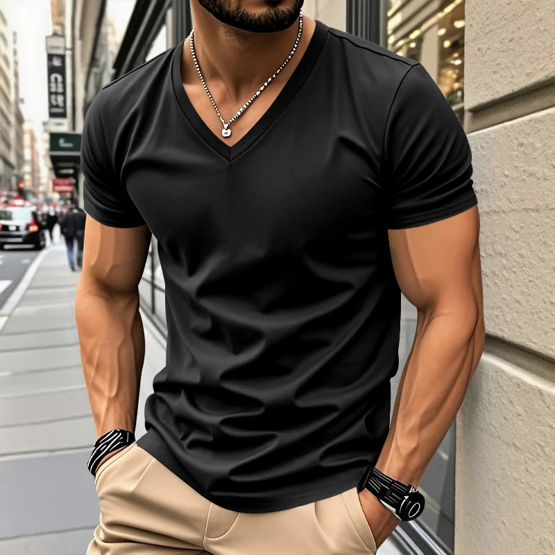 Beeckhoven™ | Modern V-Hals Zomer T-Shirt