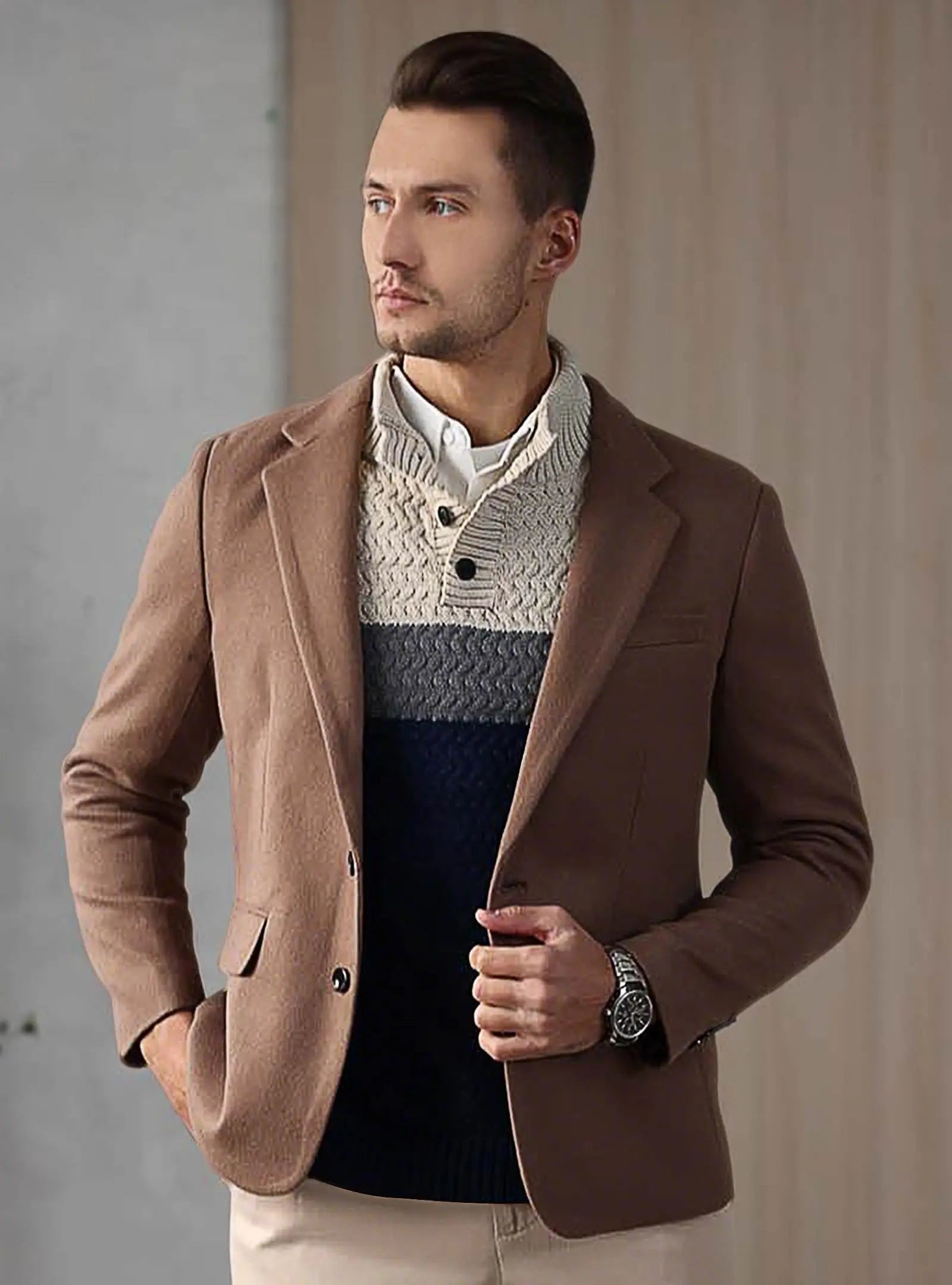 Beeckhoven™ | Gebreide Trui Met Knopen