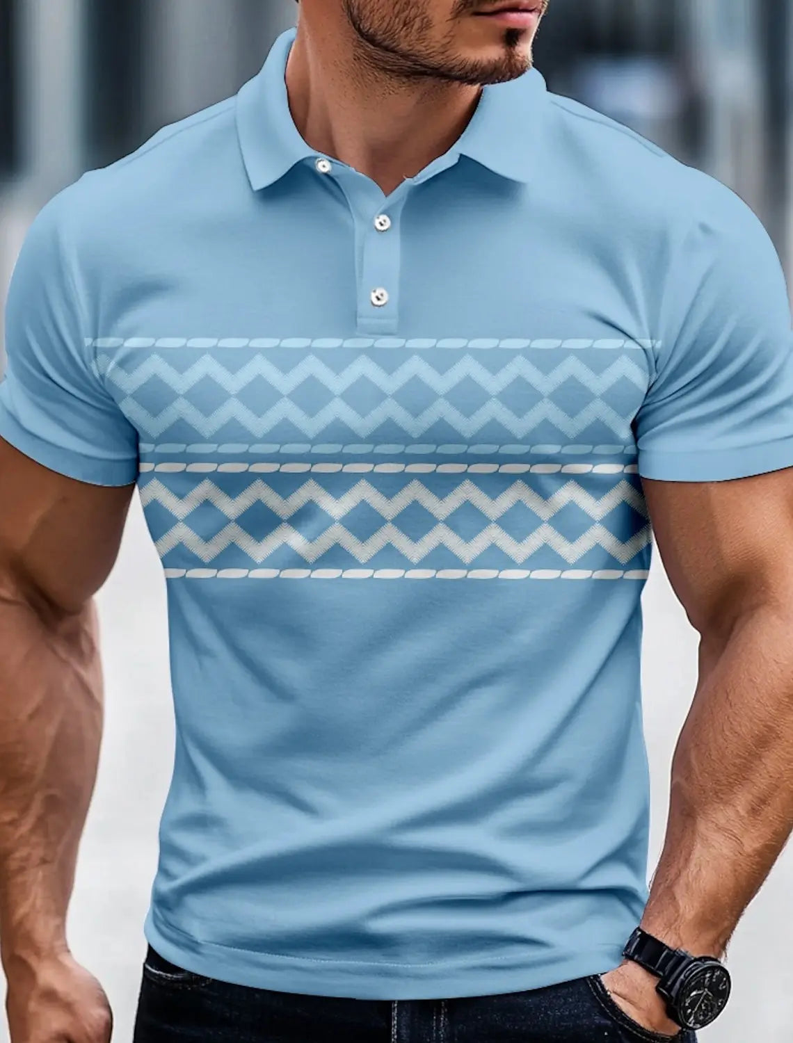 Beeckhoven™ | Casual Heren Polo Met Patroon