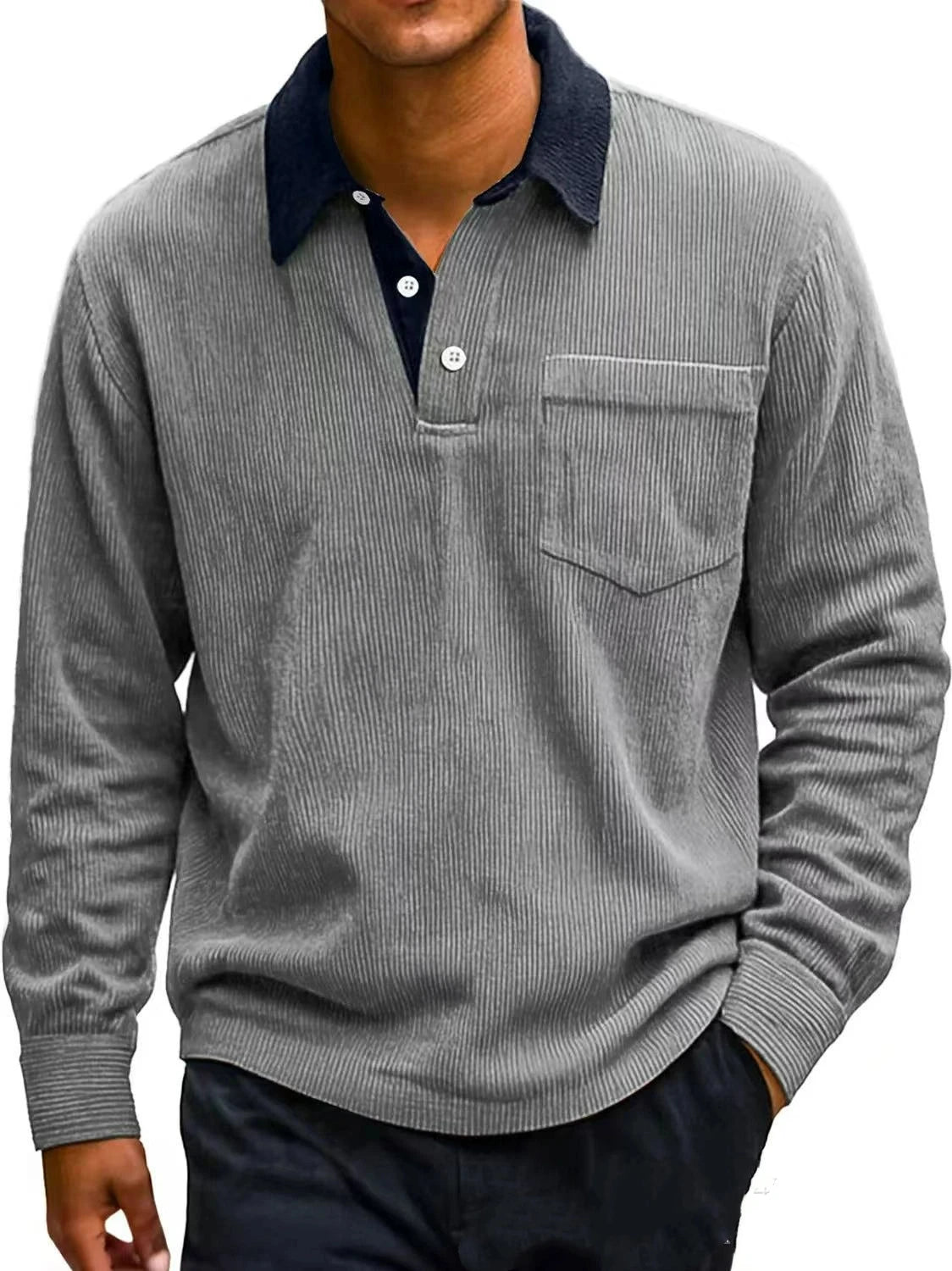 Beeckhoven™ | Stijlvolle Corduroy Polosweater