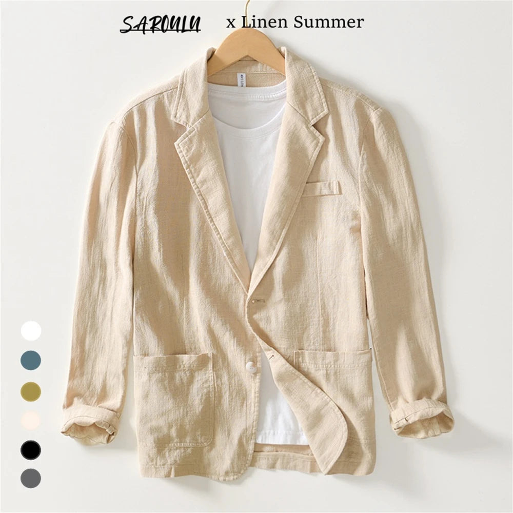 Beeckhoven™ | Linnen Heren Zomerblazer