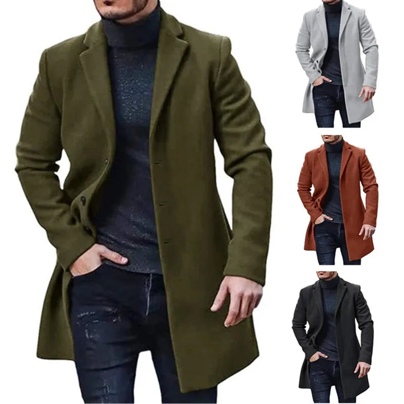 Beeckhoven™ | Casual Wollen Herenjas