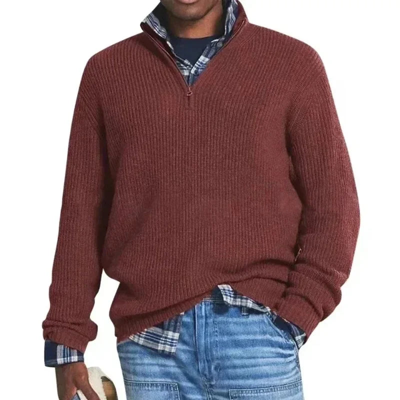Beeckhoven™ | Casual Mannen Trui Met Rits