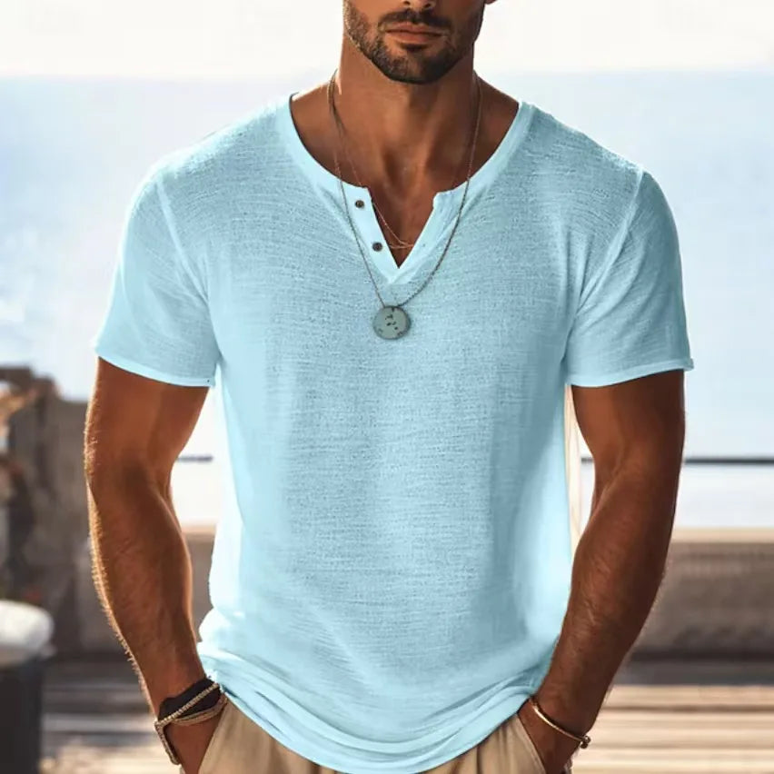 Beeckhoven™ | Luchtig Heren Shirt met V-hals