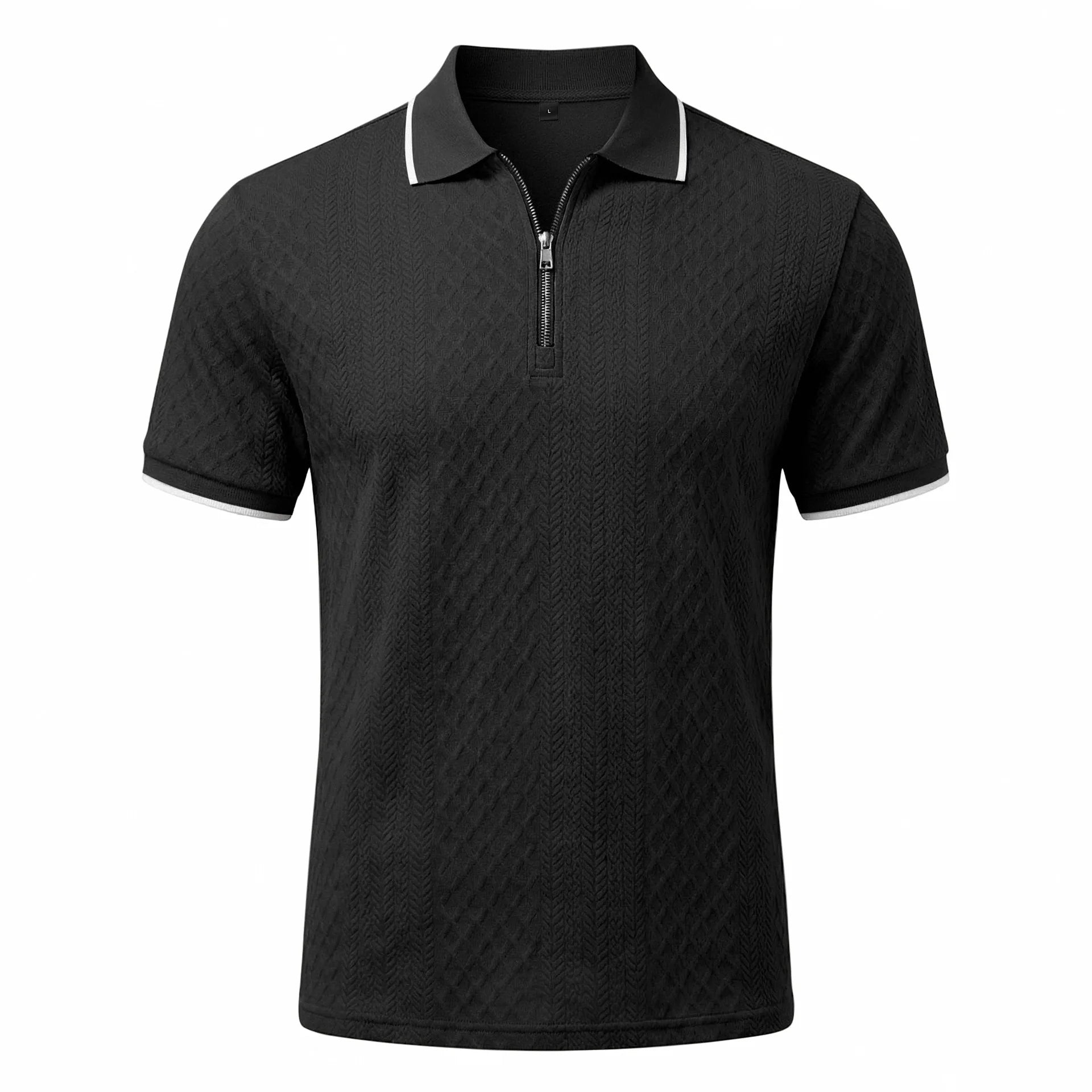 Beeckhoven™ | Heren Textuurpolo Met Rits