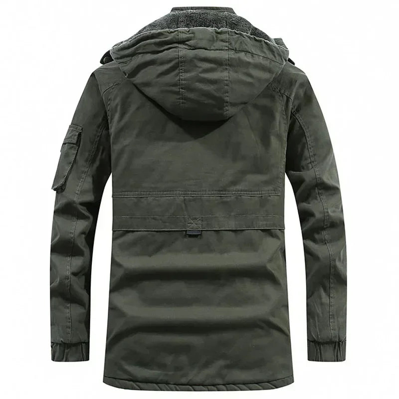 Beeckhoven™ | Warme Fleece-Gevoerde Herenjas met Capuchon