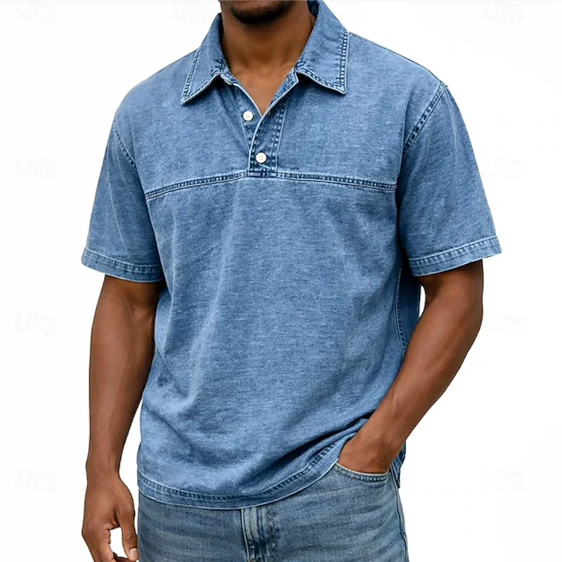 Beeckhoven™ | Vintage Gewassen Zomer Shirt Met Knopen