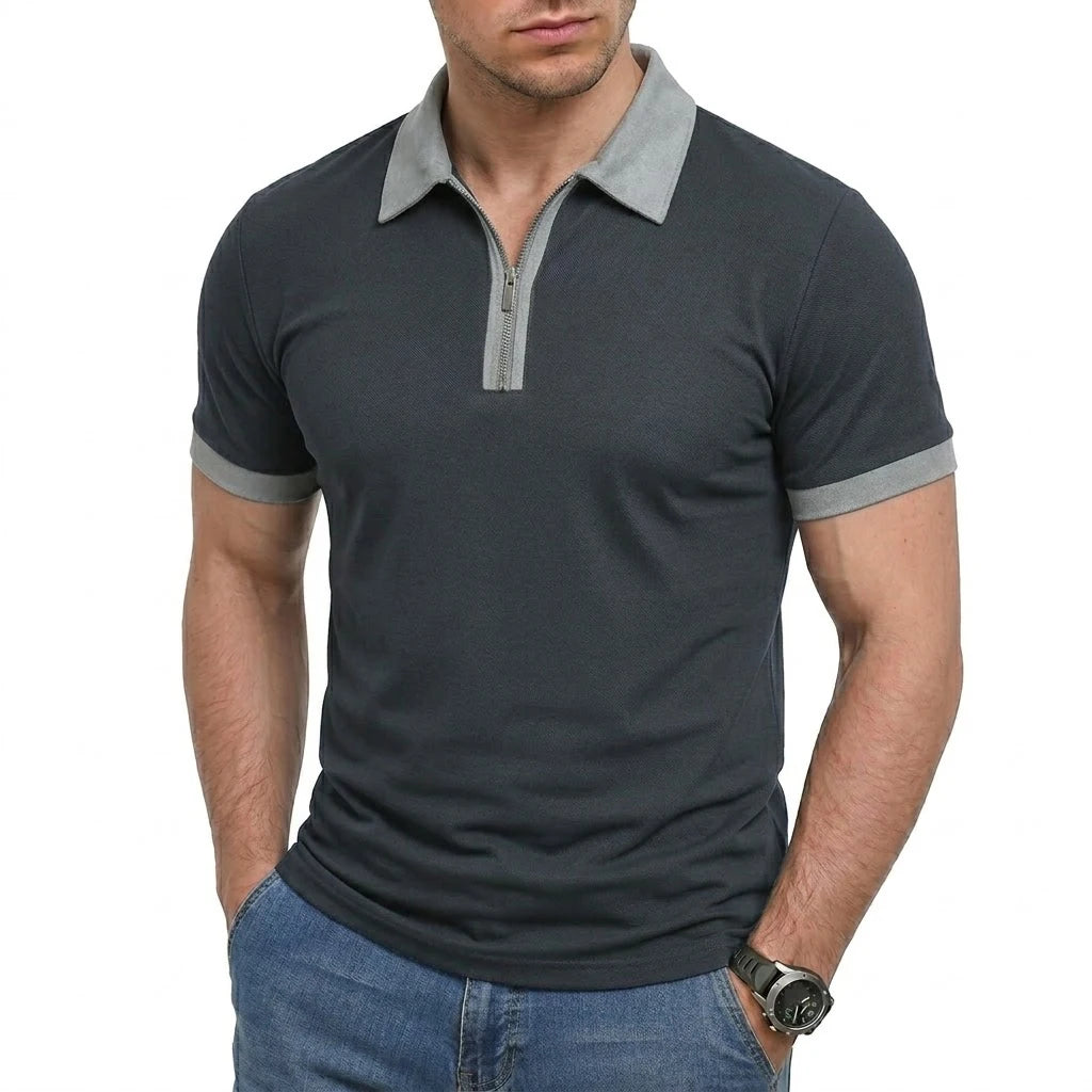 Beeckhoven™ | Casual Mannen Poloshirt Met Rits