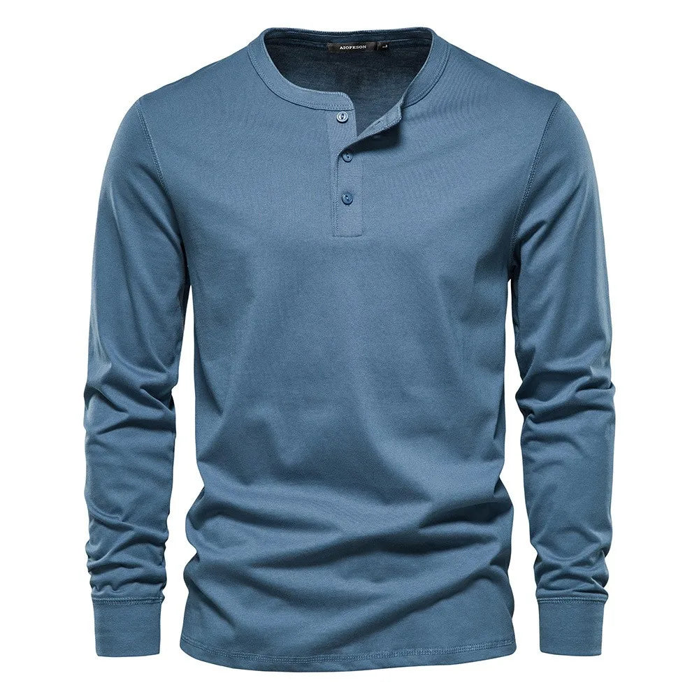 Beeckhoven™ | Stijlvol Katoenen Heren Shirt Met Lange Mouwen
