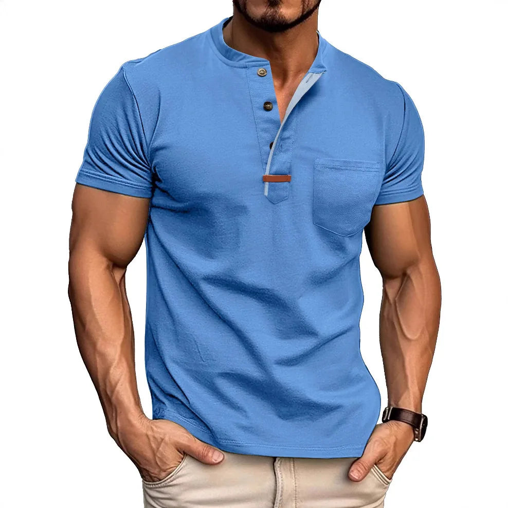 Beeckhoven™ | Klassiek Heren Shirt met Henley Kraag