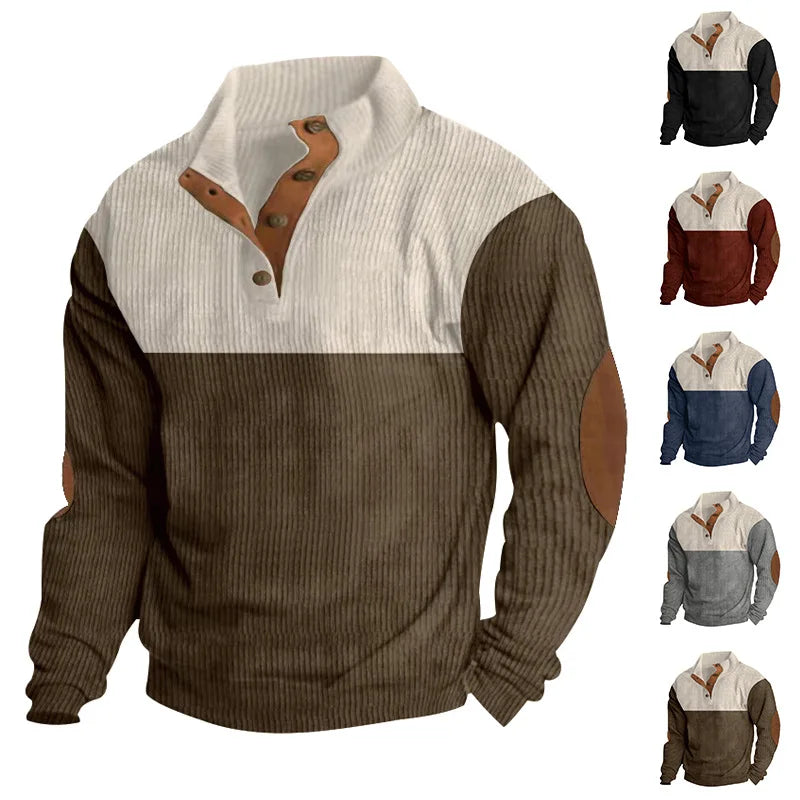 Beeckhoven™ | Klassieke Heren Trui Met Knoopdesign