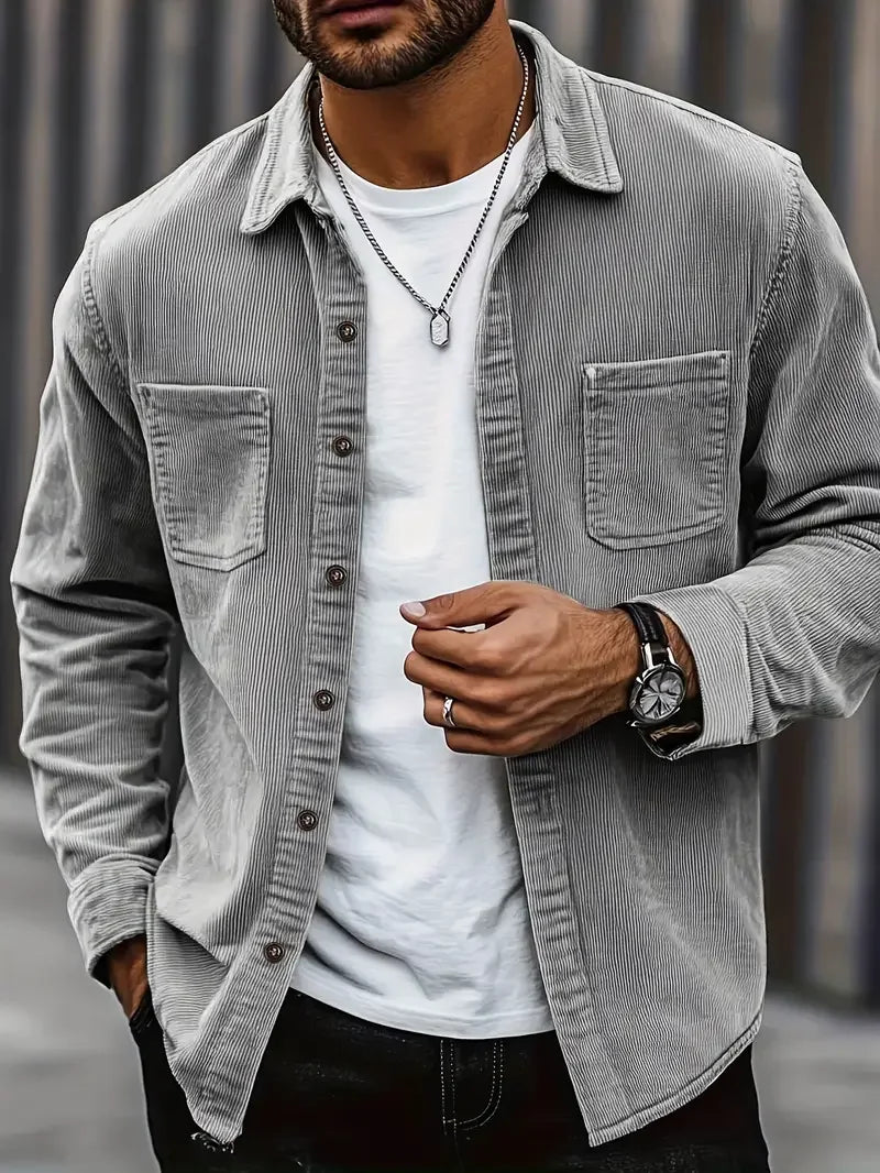 Beeckhoven™ | Corduroy Shirt Met Lange Mouwen