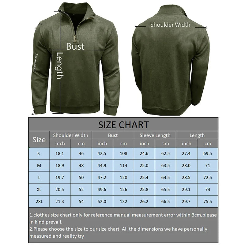 Beeckhoven™ | Warm Heren Sweatshirt Met Rits