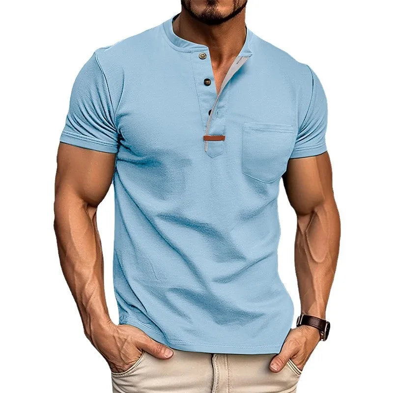 Beeckhoven™ | Klassiek Heren Shirt met Henley Kraag