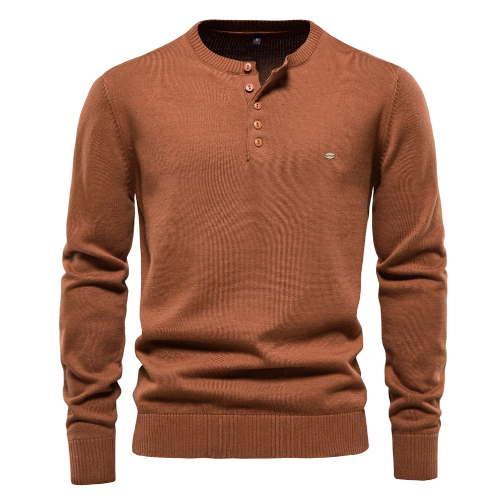 Beeckhoven™ | Katoenen Henley Wintershirt