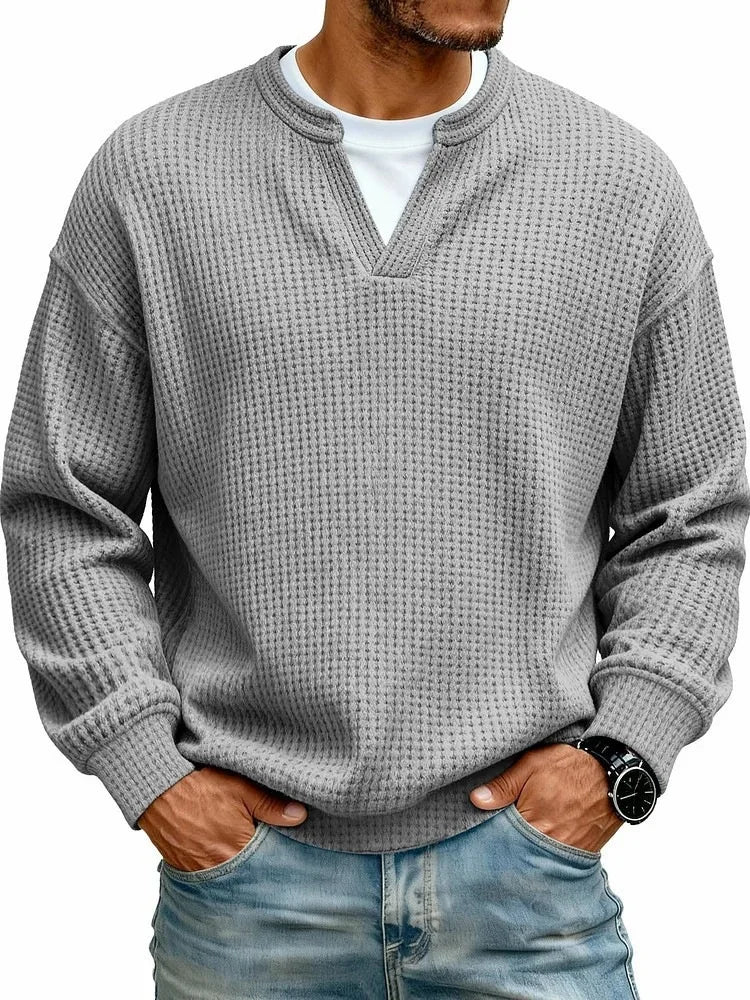 Beeckhoven™ | Casual V-Hals Shirt Met Lange Mouwen