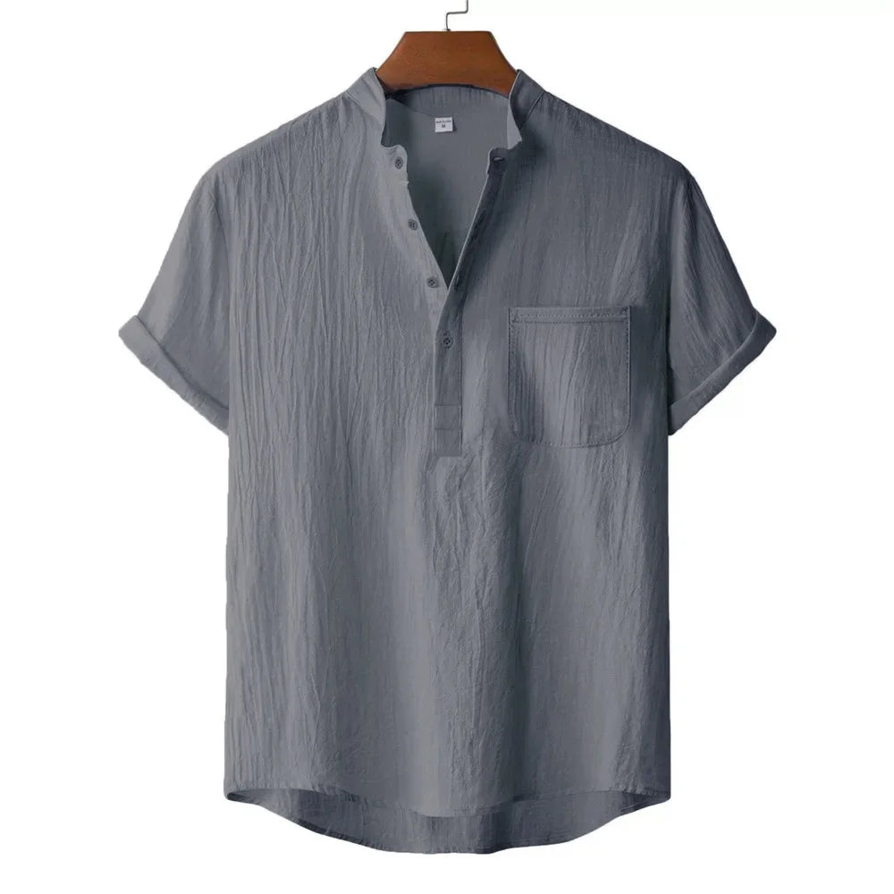 Beeckhoven™ | Zomer Katoen-Linnen Heren Shirt