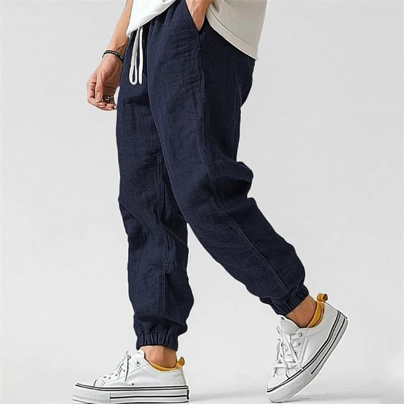 Beeckhoven™ | Elastische Linnen Heren Broek