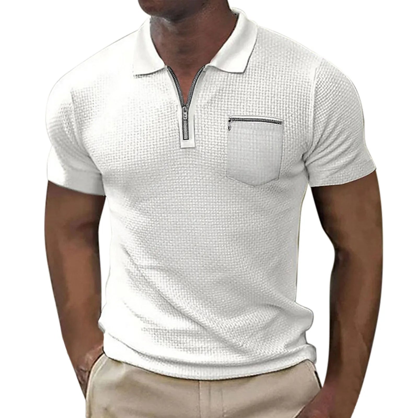 Beeckhoven™ | Casual Mannen Poloshirt met Rits