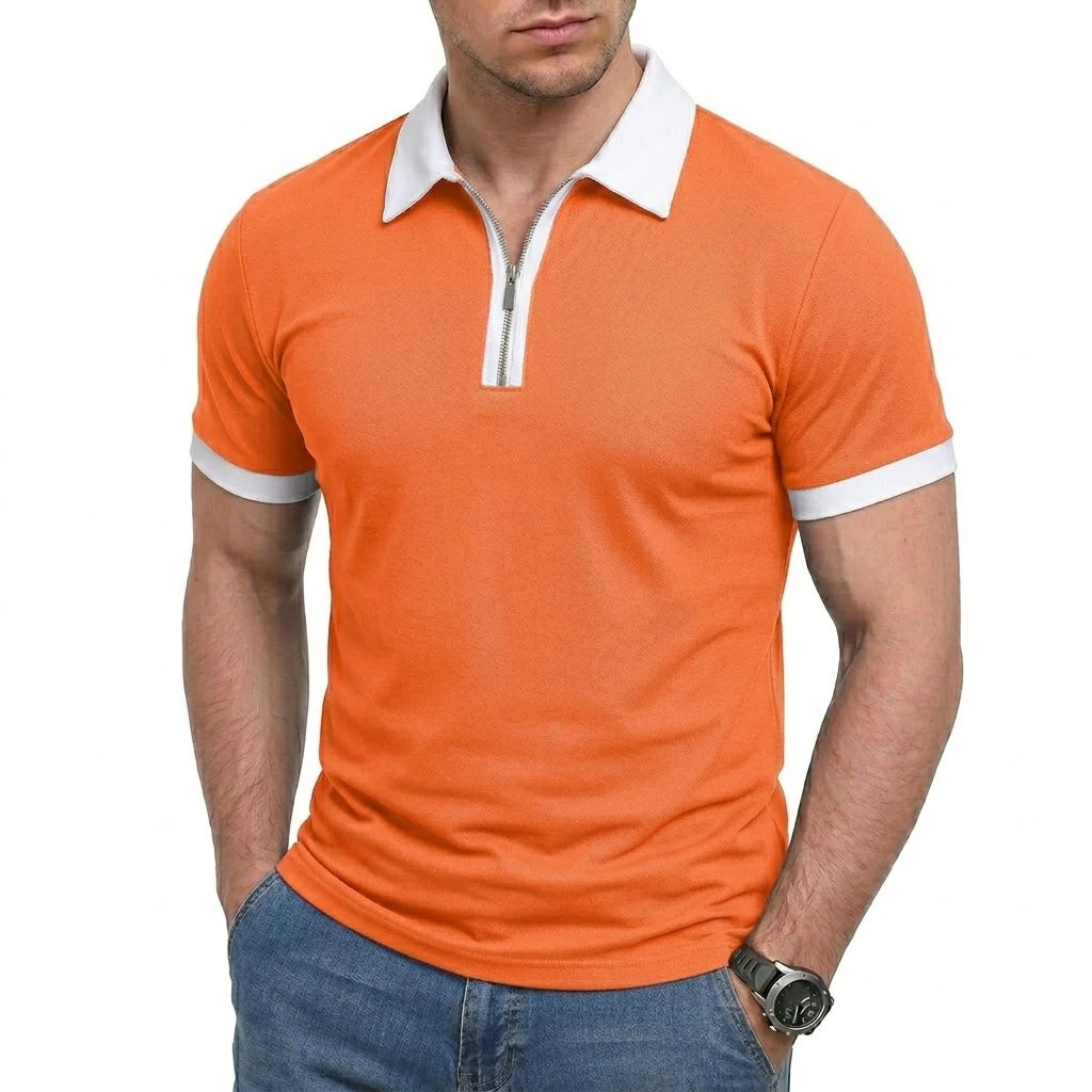 Beeckhoven™ | Casual Mannen Poloshirt Met Rits