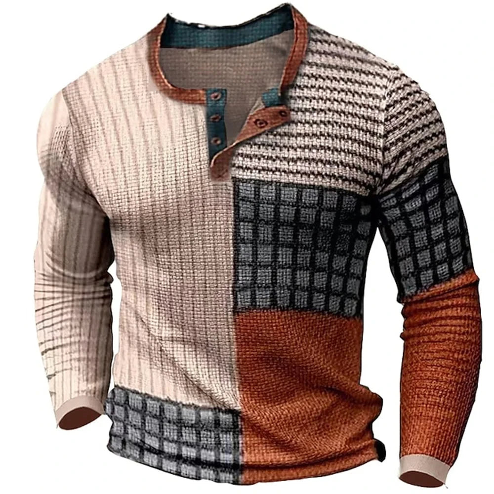 Beeckhoven™ | Kleurrijk Mannen Shirt Met Lange Mouwen