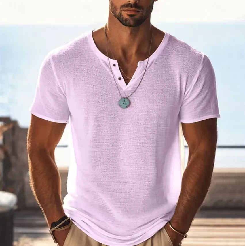Beeckhoven™ | Luchtig Heren Shirt met V-hals