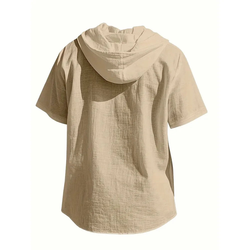 Beeckhoven ™ | Ademend Zomer Overhemd met Capuchon