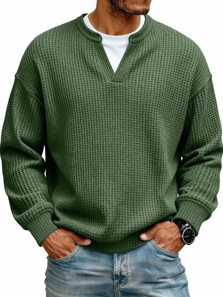 Beeckhoven™ | Casual V-Hals Shirt Met Lange Mouwen
