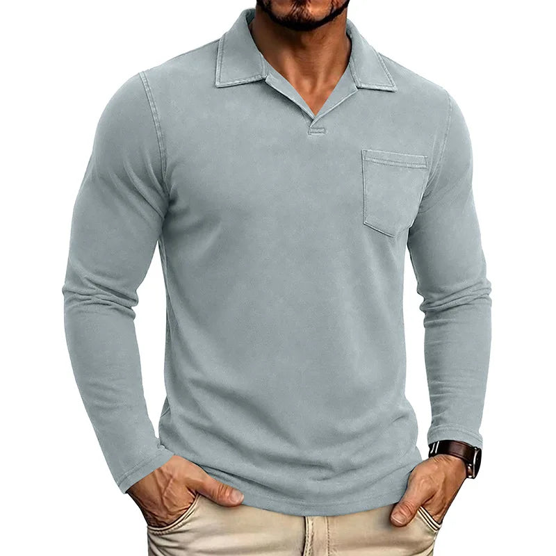 Beeckhoven™ | Vintage Mannen Shirt Met Lange Mouwen
