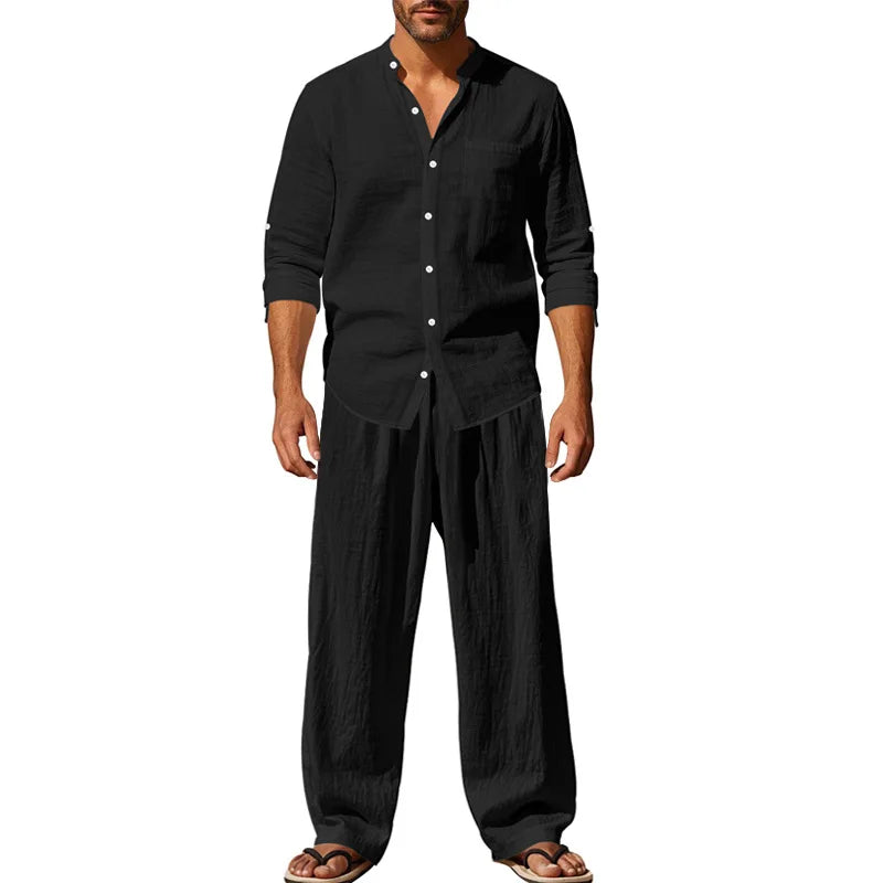Beeckhoven™ | Comfortabele Linnen Heren Set