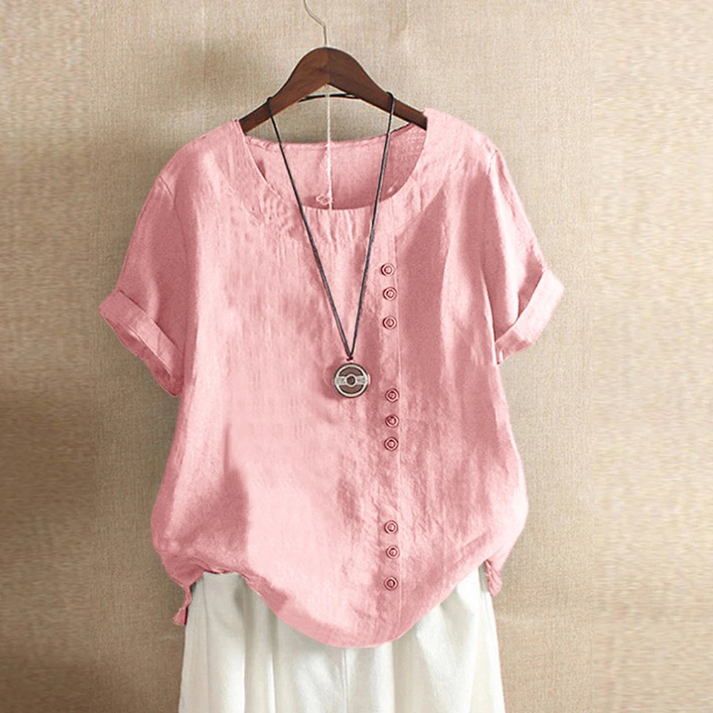 Beeckhoven™ | Luchtige en Comfortabele Katoenen Damesblouse