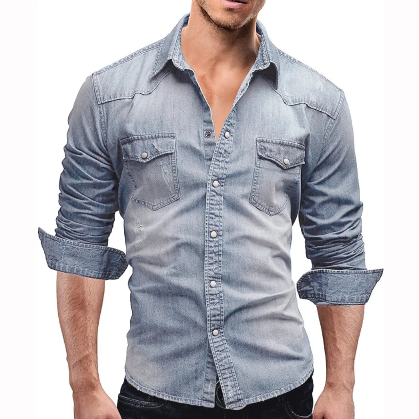 Beeckhoven™ | Stoer Heren Denim Shirt