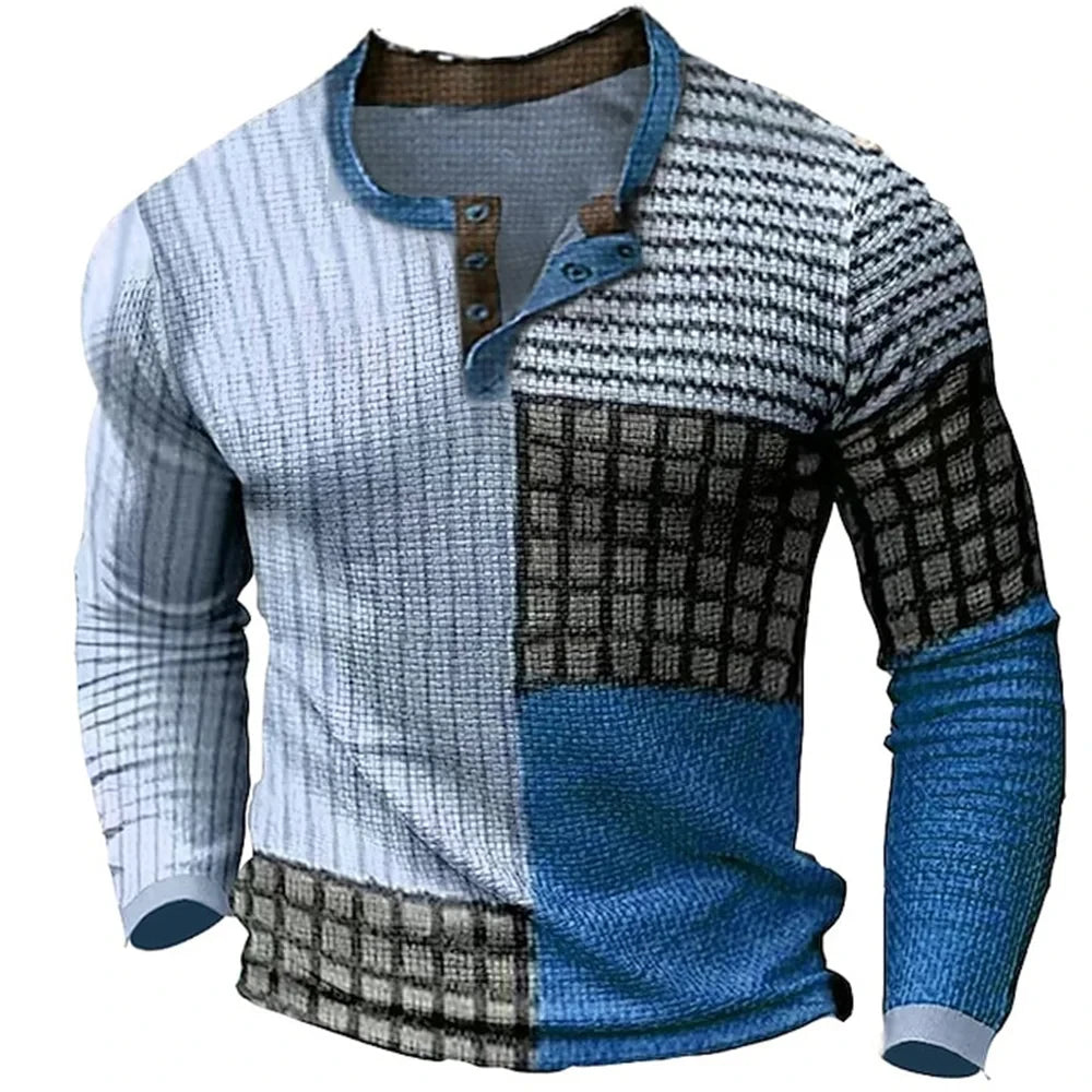 Beeckhoven™ | Kleurrijk Mannen Shirt Met Lange Mouwen