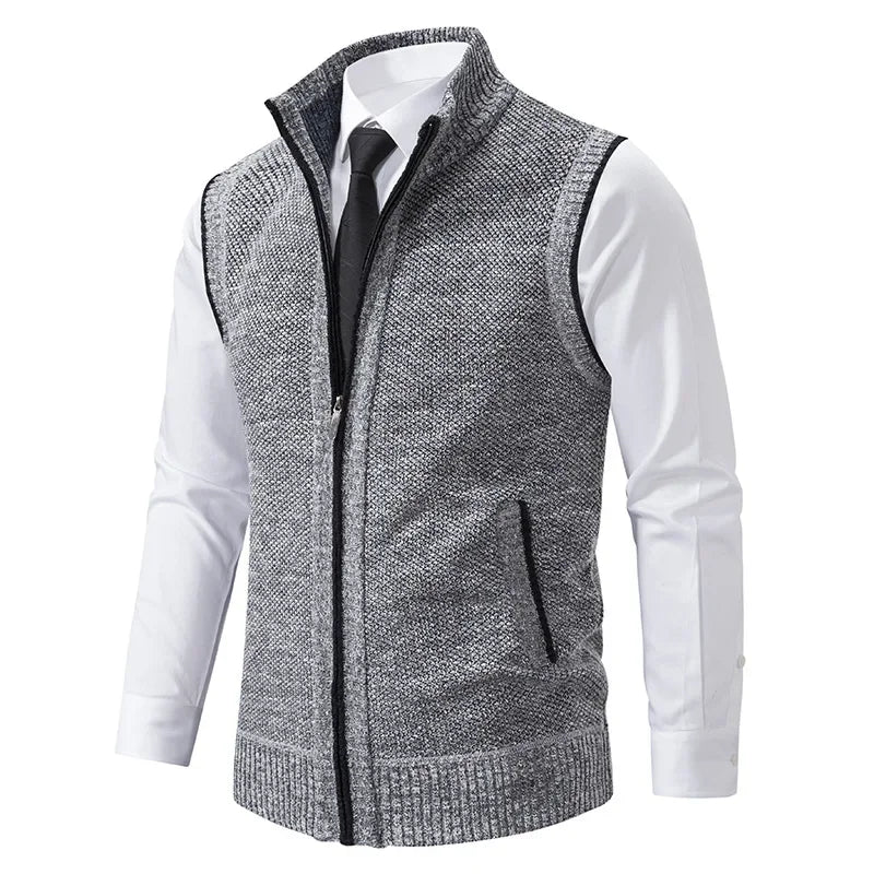 Beeckhoven™ | Heren Gebreid Vest – Warme Herfststijl zonder Mouwen
