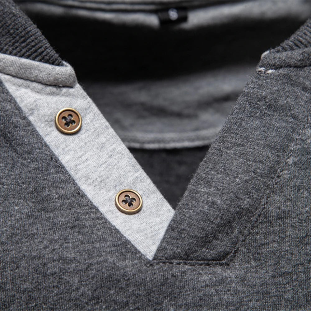 Beeckhoven™ | Casual Katoenen T-Shirt Met Knopen