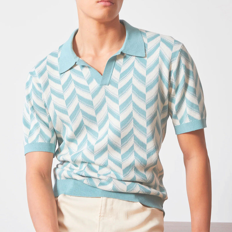 Poloshirt met V-hals