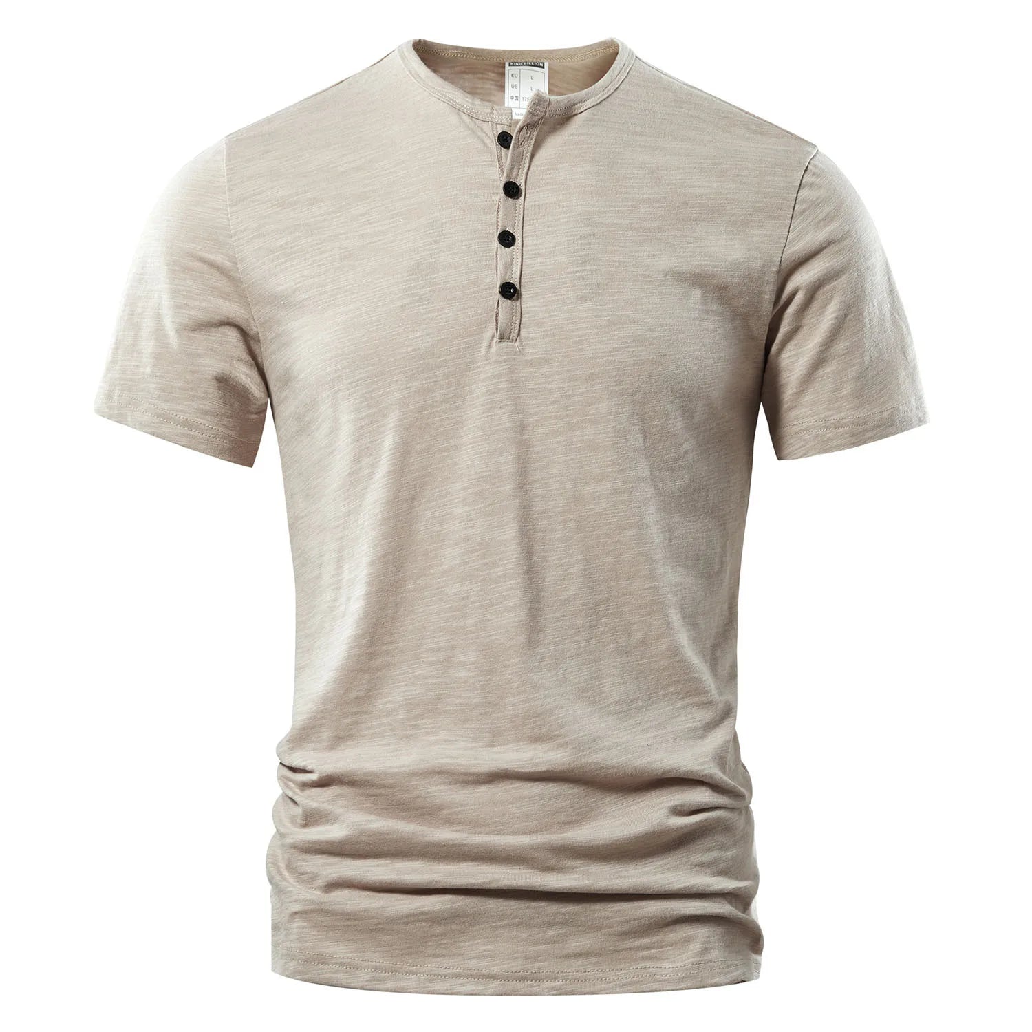 Beeckhoven™ | Stijlvol Mannen T-Shirt Met Knoopsluiting