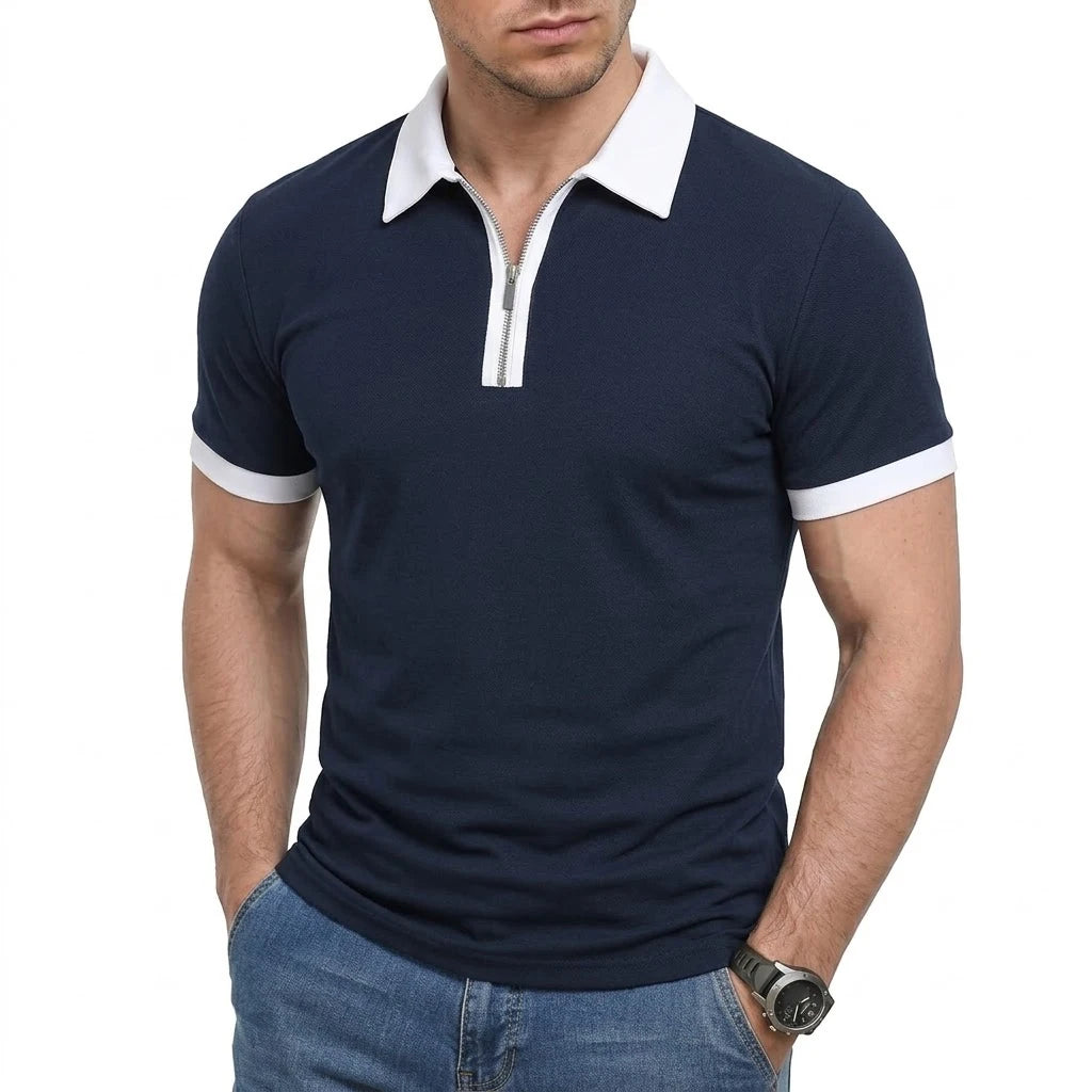 Beeckhoven™ | Casual Mannen Poloshirt Met Rits