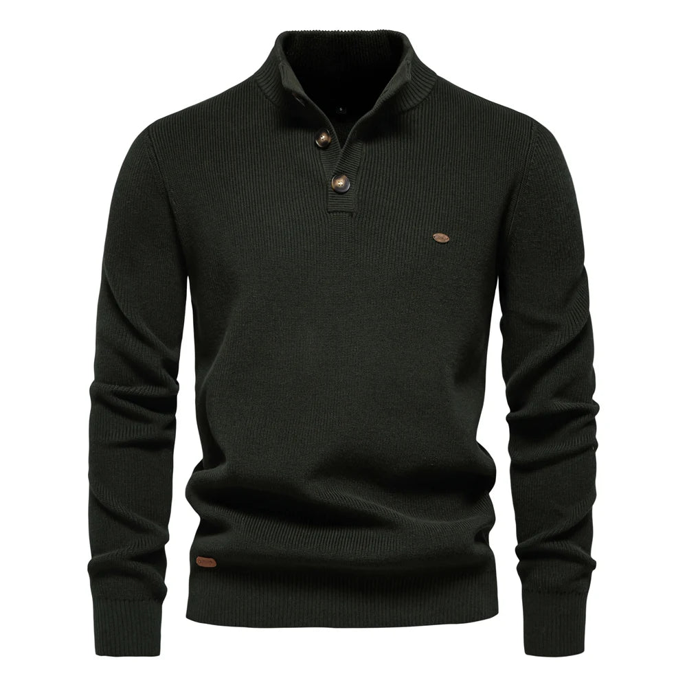 Beeckhoven™ | Heren Trui Met Knoopdesign