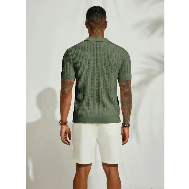 Beeckhoven™ | Luchtig Gebreid Zomershirt Met Knopen