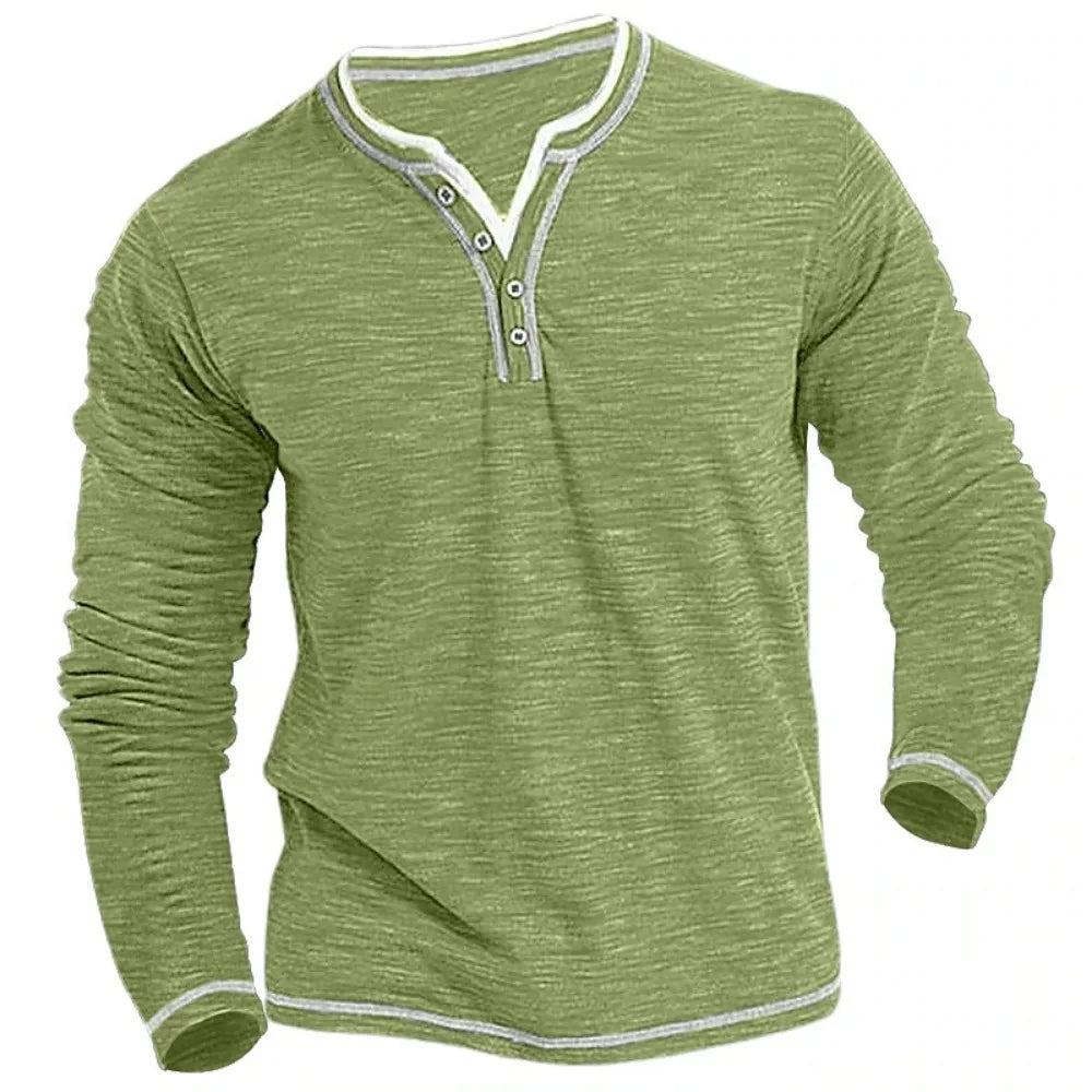 Beeckhoven™ | V-Hals Shirt Met Lange Mouwen