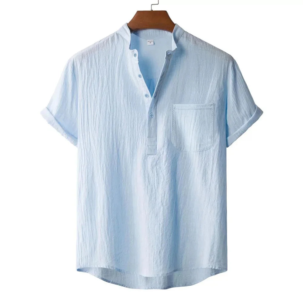Beeckhoven™ | Zomer Katoen-Linnen Heren Shirt