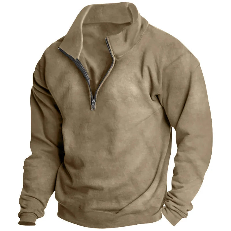 Beeckhoven™ | Casual Pullover Met Halve Rits