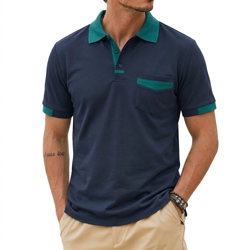 Beeckhoven™ | Stijlvolle Heren Polo met Contrasterende Afwerking