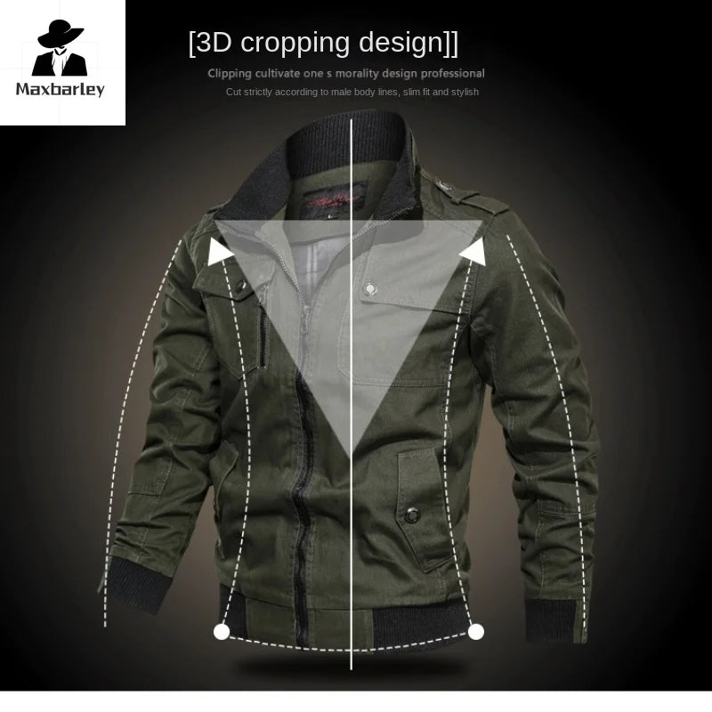 Casual effen kleur jas, zak met ritssluiting, opstaande kraag, oversized jas, stoere jongensstijl, dunne motortop