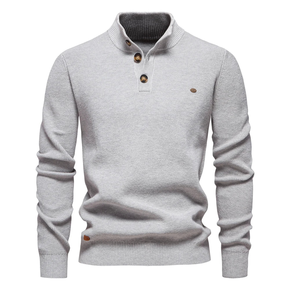 Beeckhoven™ | Heren Trui Met Knoopdesign
