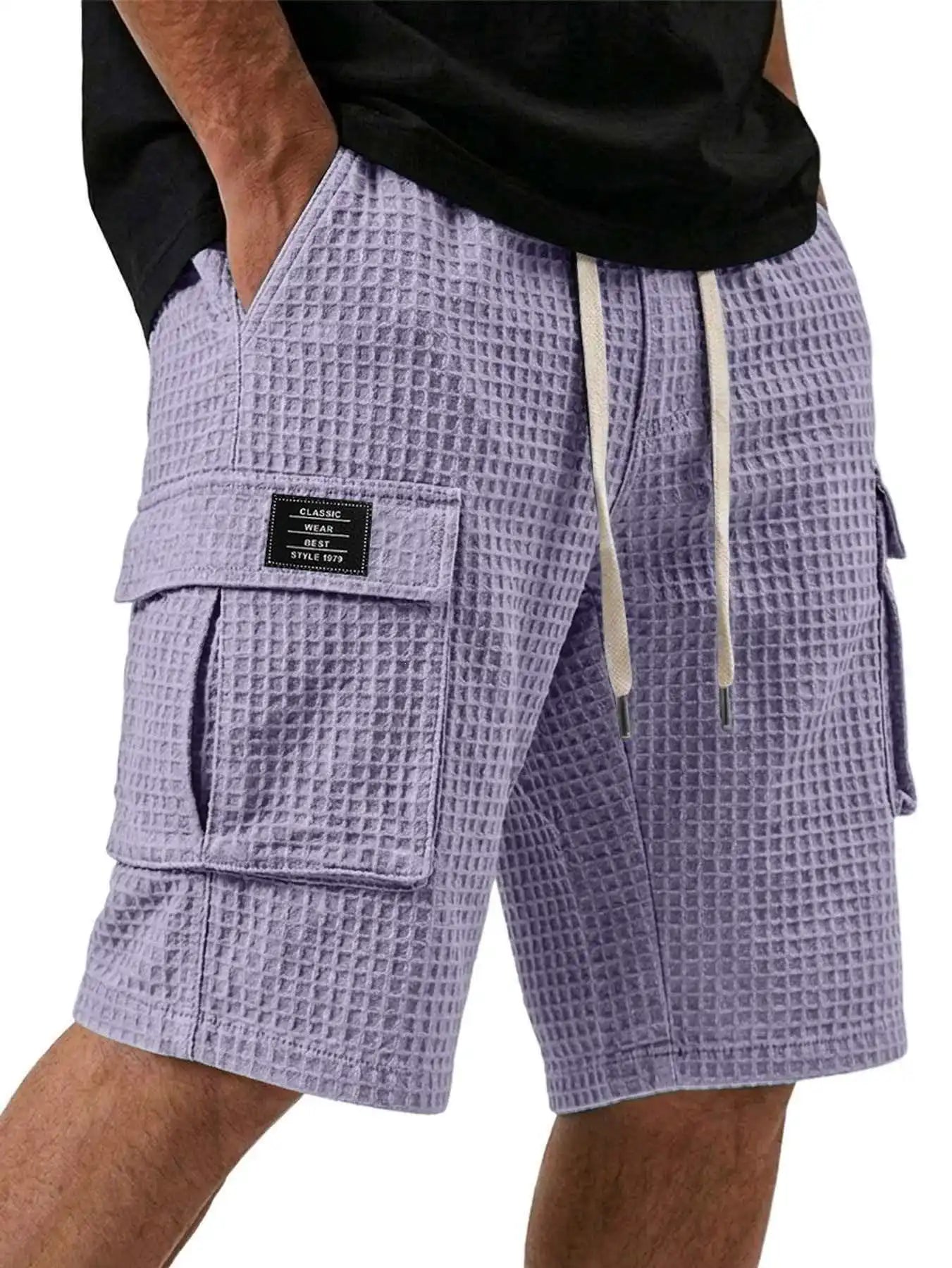Beeckhoven™ | Casual Short Met Wafelpatroon