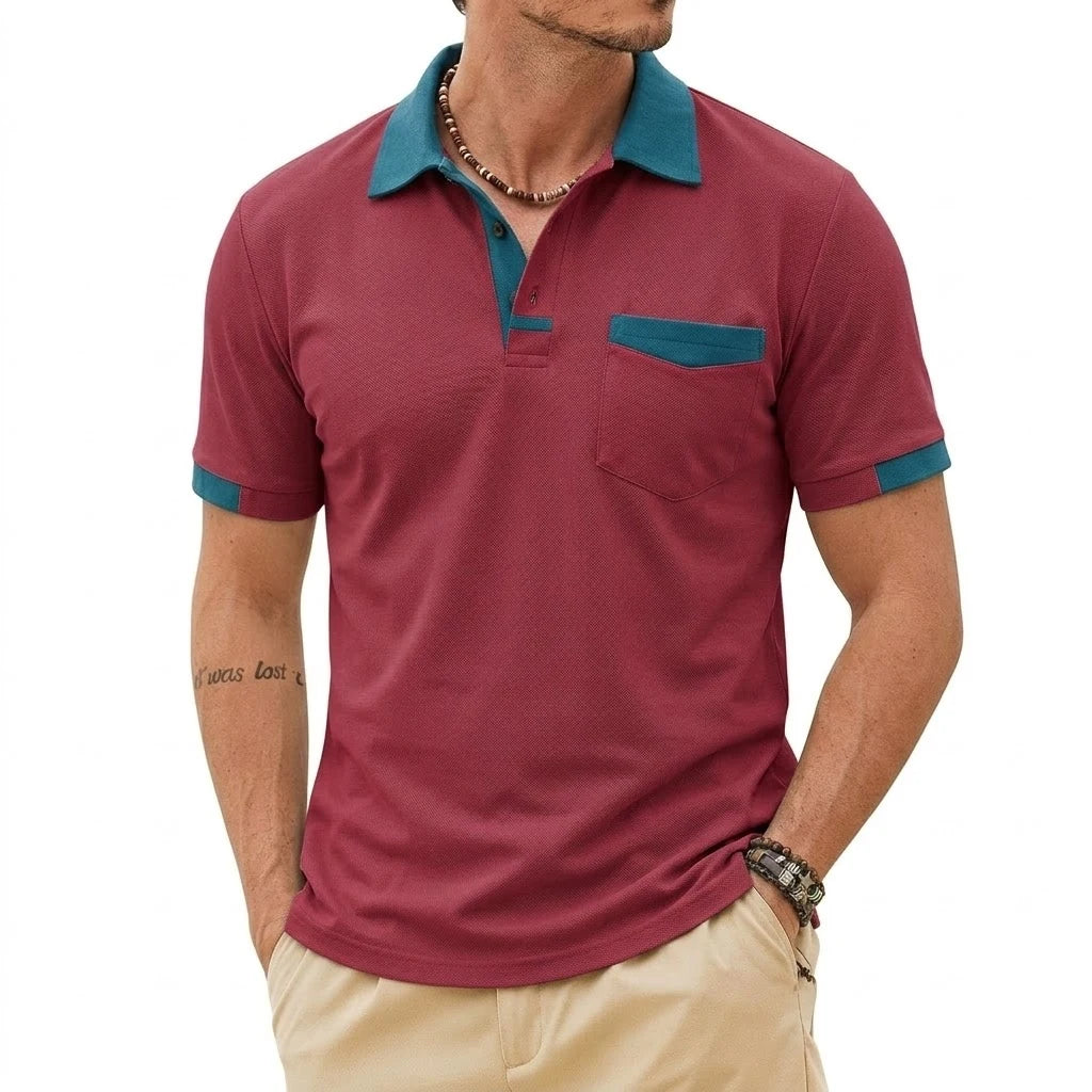 Beeckhoven™ | Stijlvolle Heren Polo met Contrasterende Afwerking