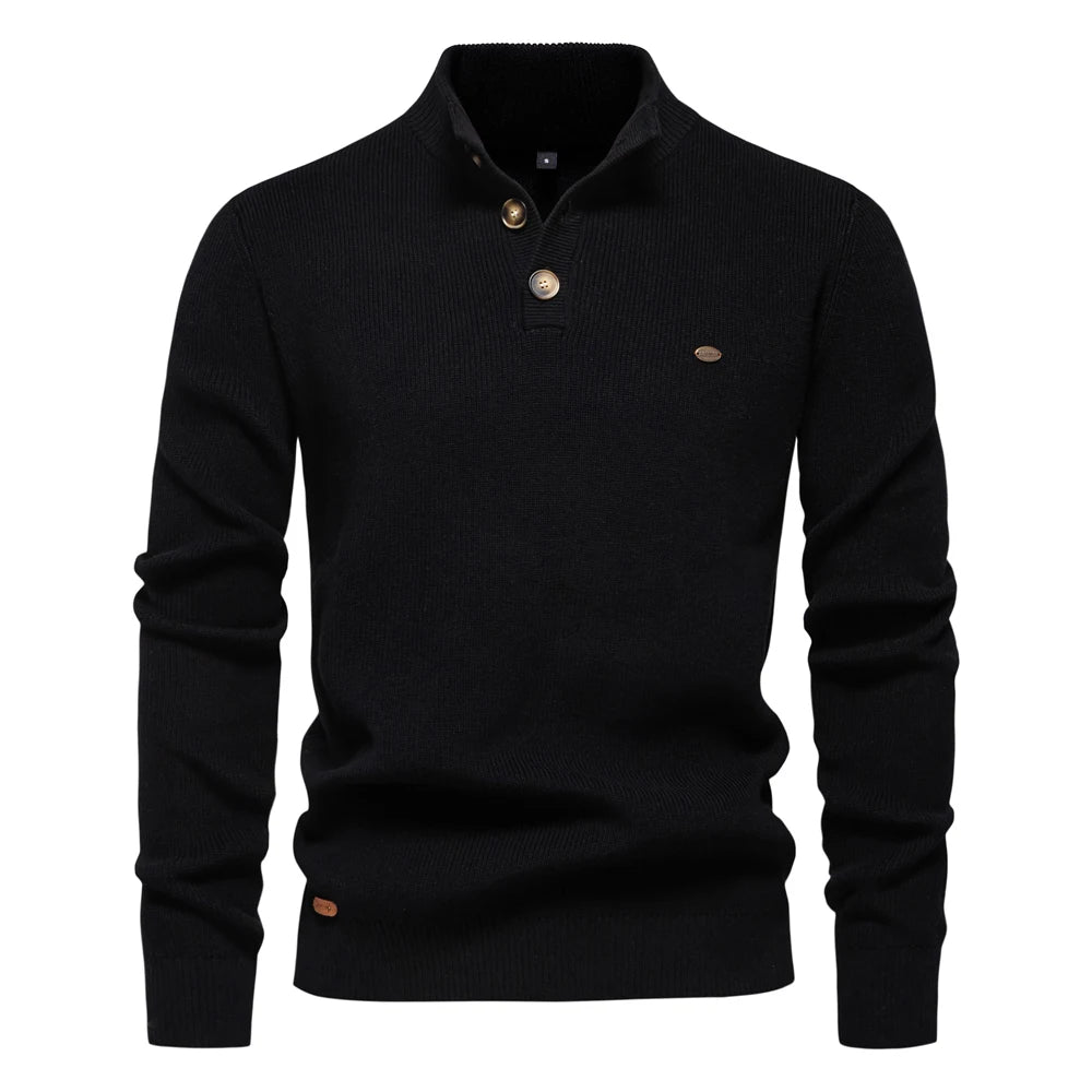 Beeckhoven™ | Heren Trui Met Knoopdesign