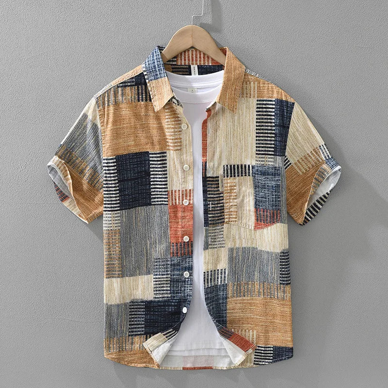 Beeckhoven™ | Kleurrijke Patchwork Blouse